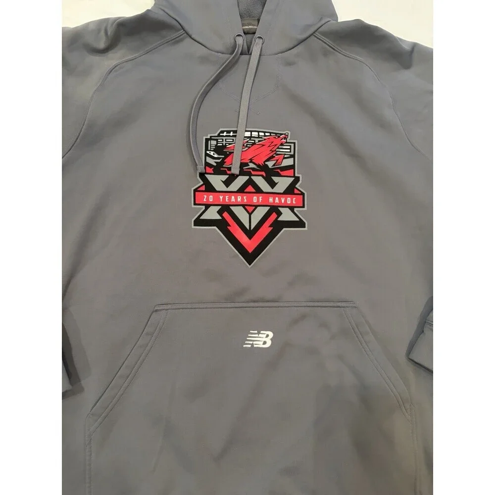 Huntsville Havoc New Balance Grey Hoodie Size XL MIcrofiber Thermal